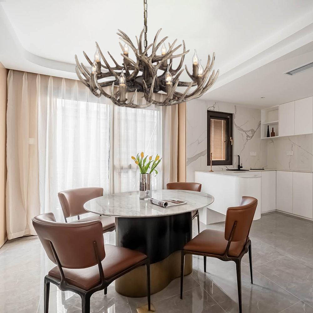 Nordic | Black Pendant Light with Adjustable Chain & Unique Branch Design | Modern Pendant Lighting for Kitchen Island and Dining Spaces 2