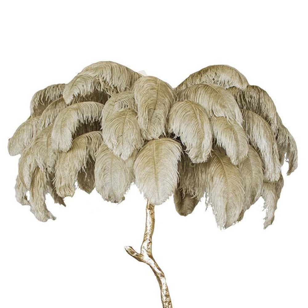 O'Moore | Nordic Luxury Floor/Table Lamp with Unique Ostrich Feather Shade | Elegant Lighting for Living Spaces 12