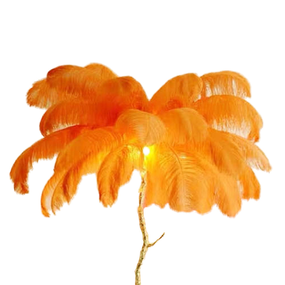 O'Moore | Nordic Luxury Floor/Table Lamp with Unique Ostrich Feather Shade | Elegant Lighting for Living Spaces 13