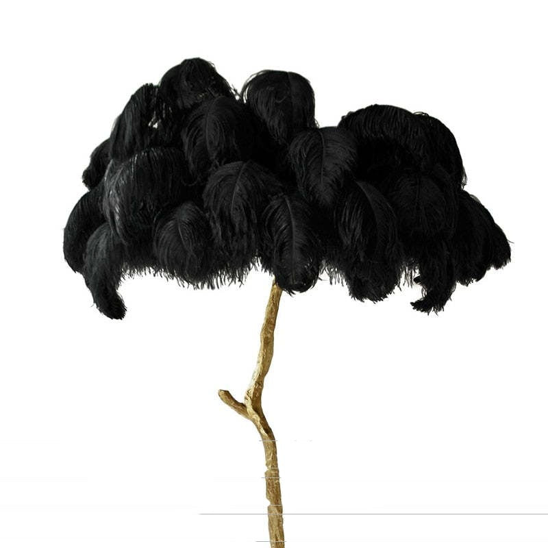 O'Moore | Nordic Luxury Floor/Table Lamp with Unique Ostrich Feather Shade | Elegant Lighting for Living Spaces 15
