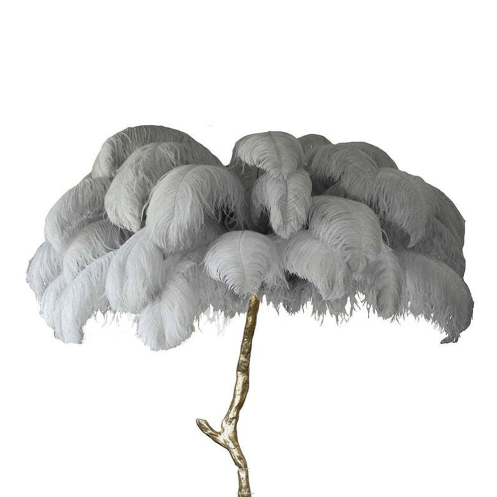 O'Moore | Nordic Luxury Floor/Table Lamp with Unique Ostrich Feather Shade | Elegant Lighting for Living Spaces 16