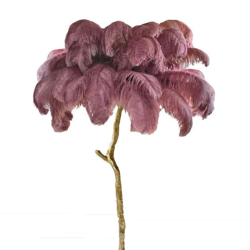 O'Moore | Nordic Luxury Floor/Table Lamp with Unique Ostrich Feather Shade | Elegant Lighting for Living Spaces 4