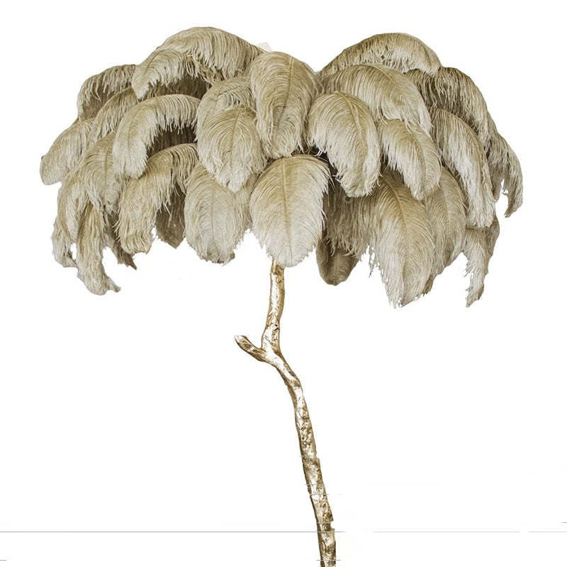 O'Moore | Nordic Luxury Floor/Table Lamp with Unique Ostrich Feather Shade | Elegant Lighting for Living Spaces 6