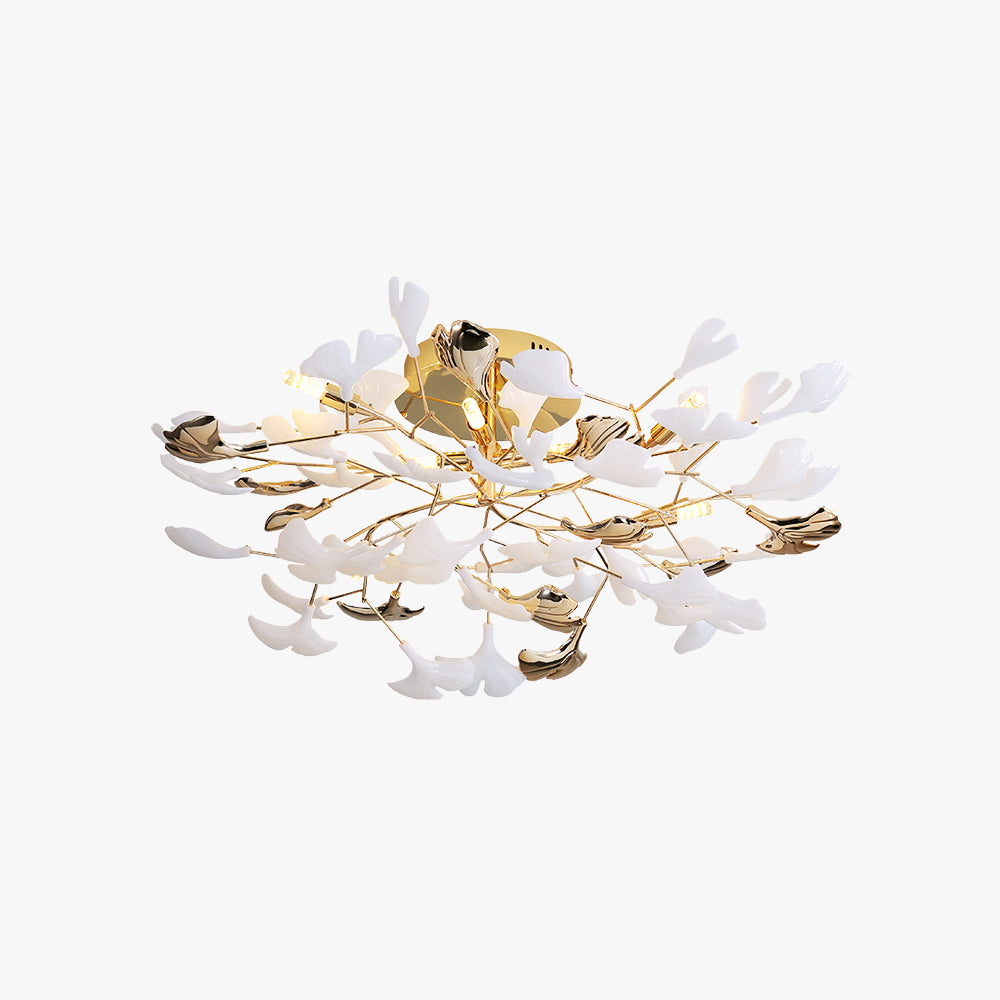 Olivia Collection | Flush Mount Ceiling Light with Luxurious Gold Finish | Elegant Illumination for Living Spaces 0
