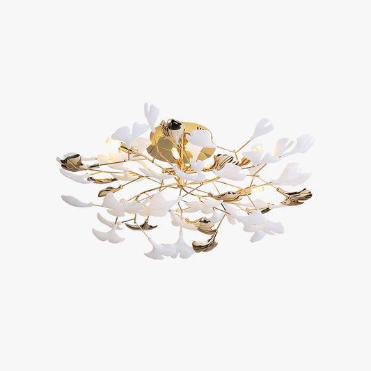 Olivia Collection | Flush Mount Ceiling Light with Luxurious Gold Finish | Elegant Illumination for Living Spaces 0