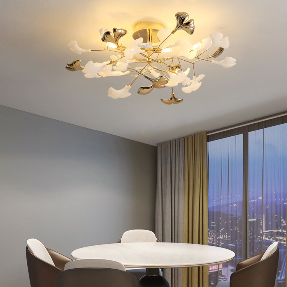 Olivia Collection | Flush Mount Ceiling Light with Luxurious Gold Finish | Elegant Illumination for Living Spaces 3