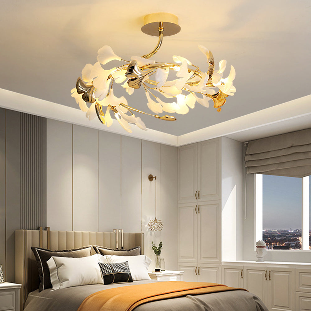 Olivia Collection | Flush Mount Ceiling Light with Luxurious Gold Finish | Elegant Illumination for Living Spaces 5