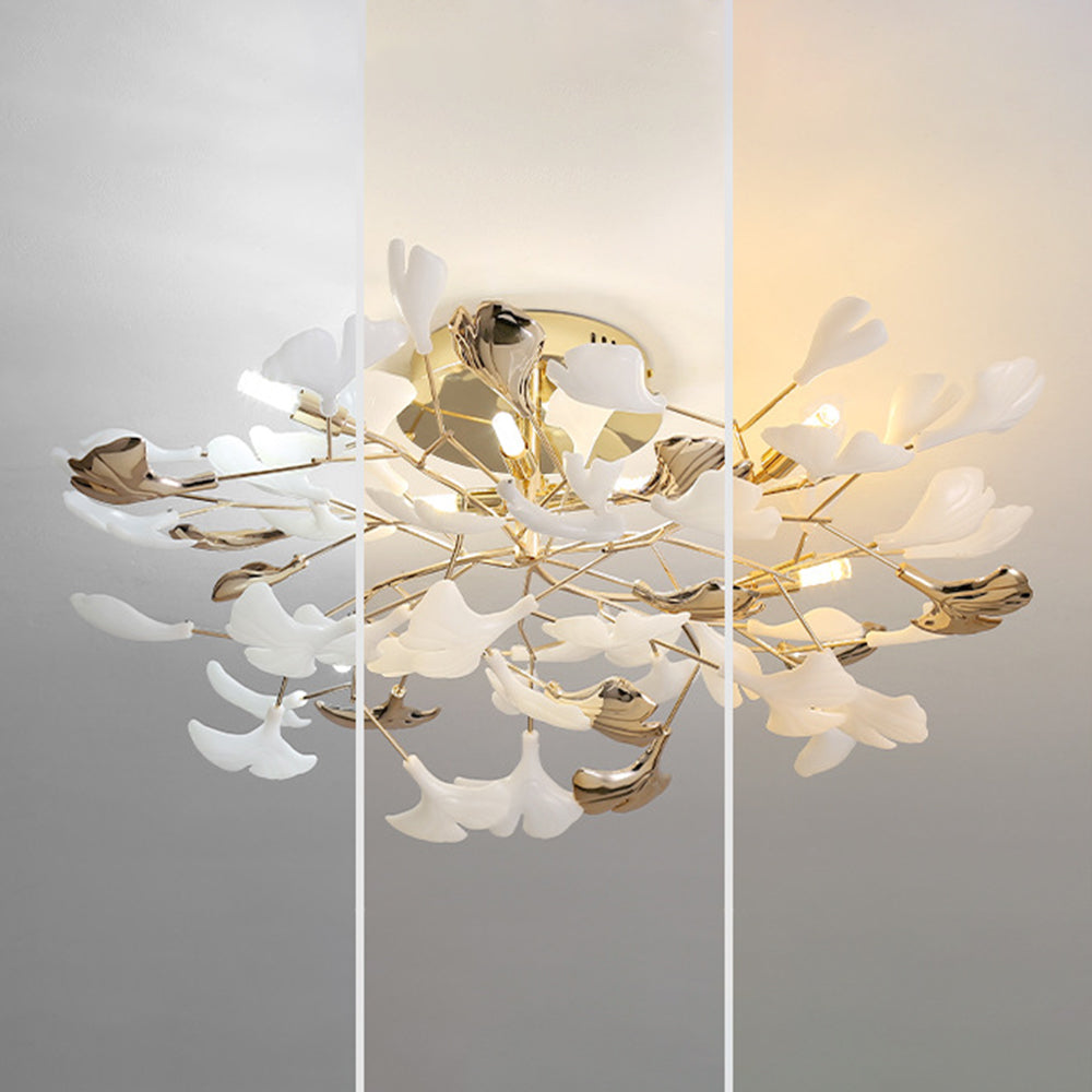 Olivia Collection | Flush Mount Ceiling Light with Luxurious Gold Finish | Elegant Illumination for Living Spaces 7