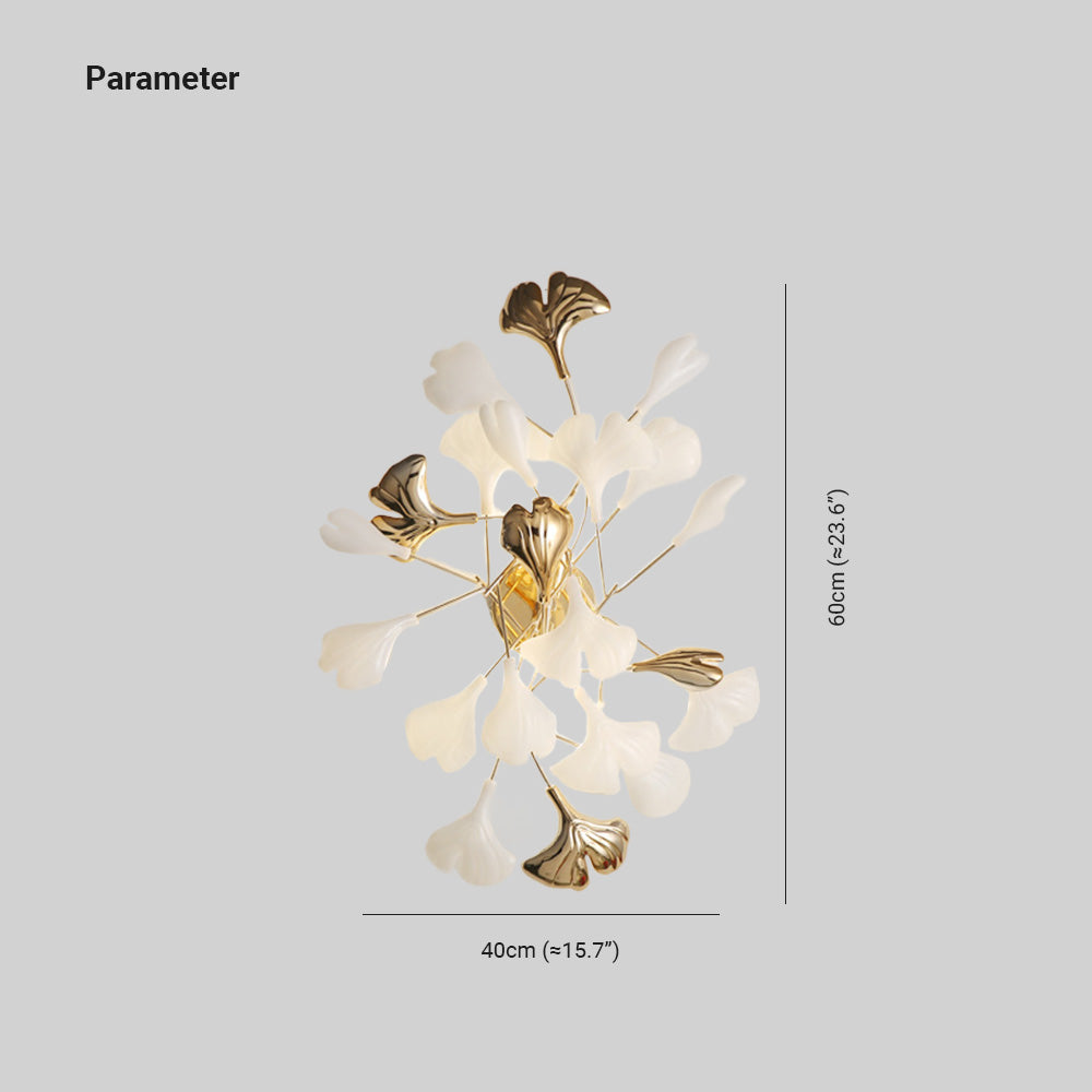 Olivia Collection | Wall Lamp with Elegant Floral Design | Ceramic & Metal for Cozy Indoor Ambiance 3