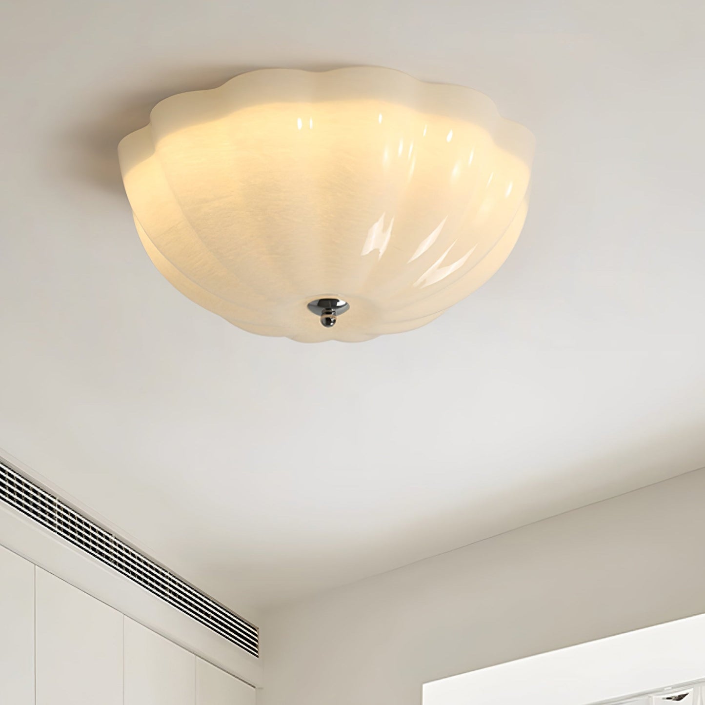 OpalShell | Elegant Modern Flush Mount Ceiling Light Fixture 0