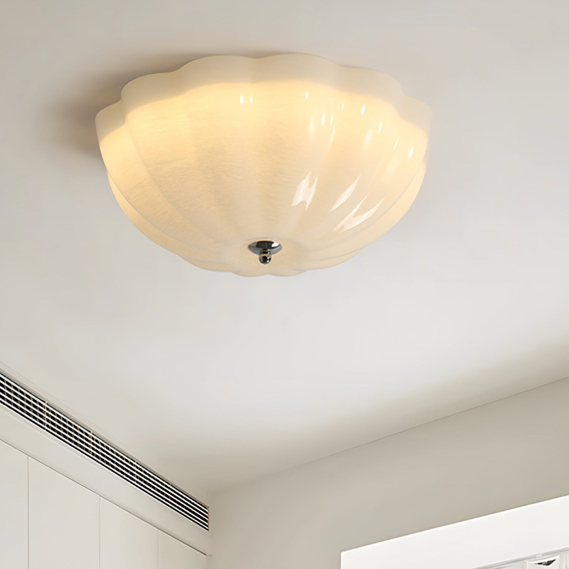 OpalShell | Elegant Modern Flush Mount Ceiling Light Fixture 0