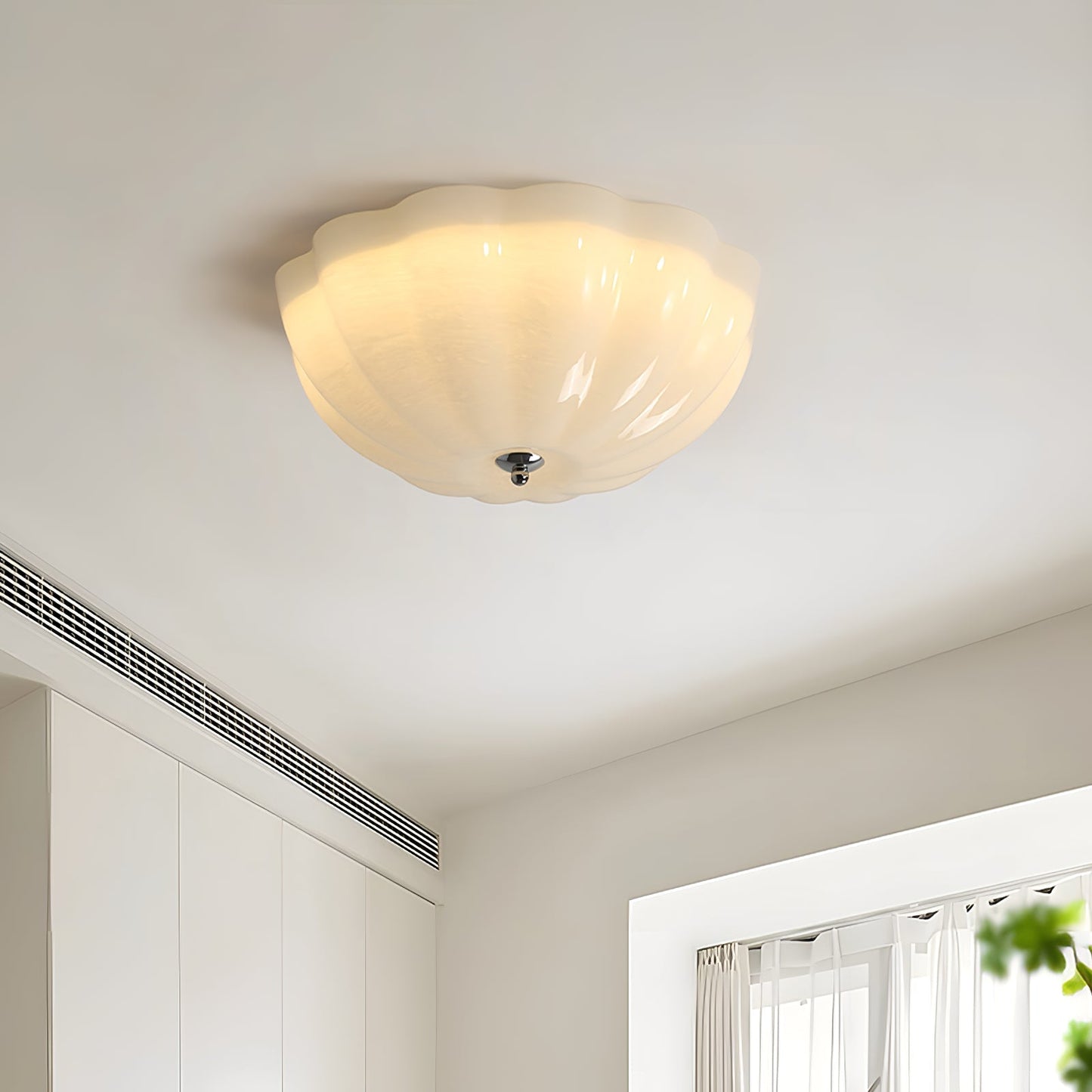 OpalShell | Elegant Modern Flush Mount Ceiling Light Fixture 6