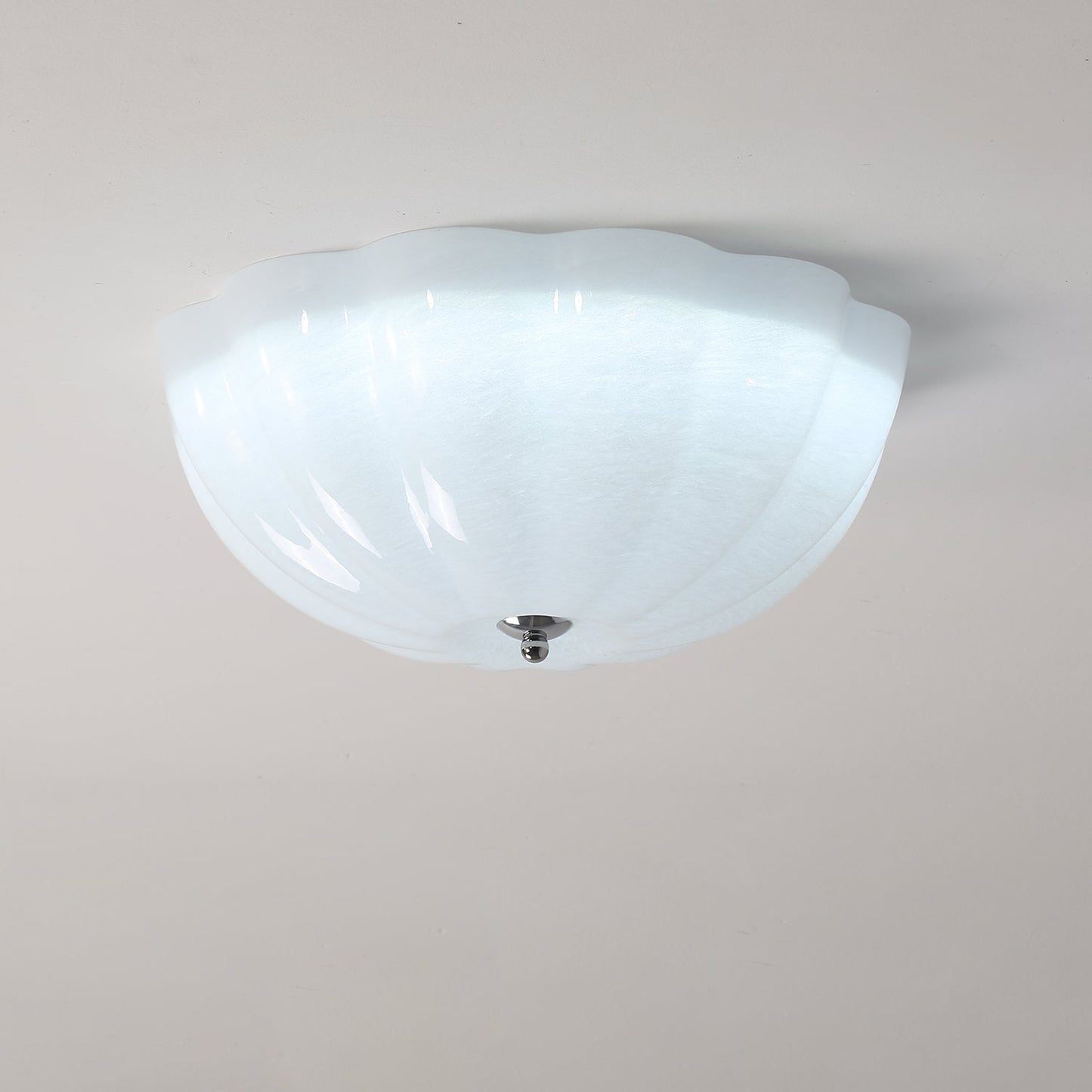 OpalShell | Elegant Modern Flush Mount Ceiling Light Fixture 7