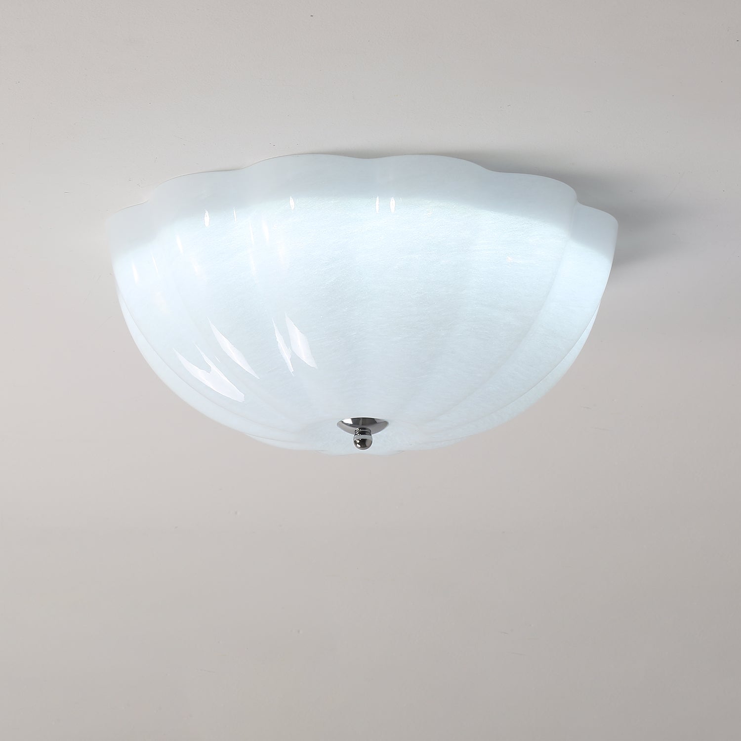 OpalShell | Elegant Modern Flush Mount Ceiling Light Fixture 7