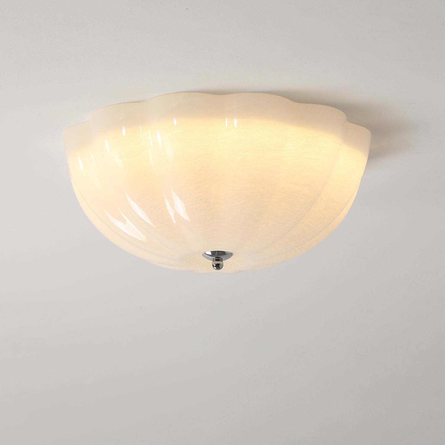 OpalShell | Elegant Modern Flush Mount Ceiling Light Fixture 8
