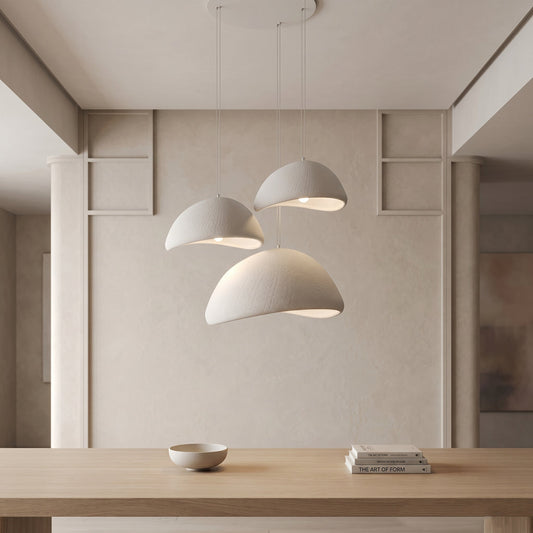Organic Pendant Light | Adjustable Height Kitchen Pendant Lighting | Five Sizes for Cozy Home Decor 0