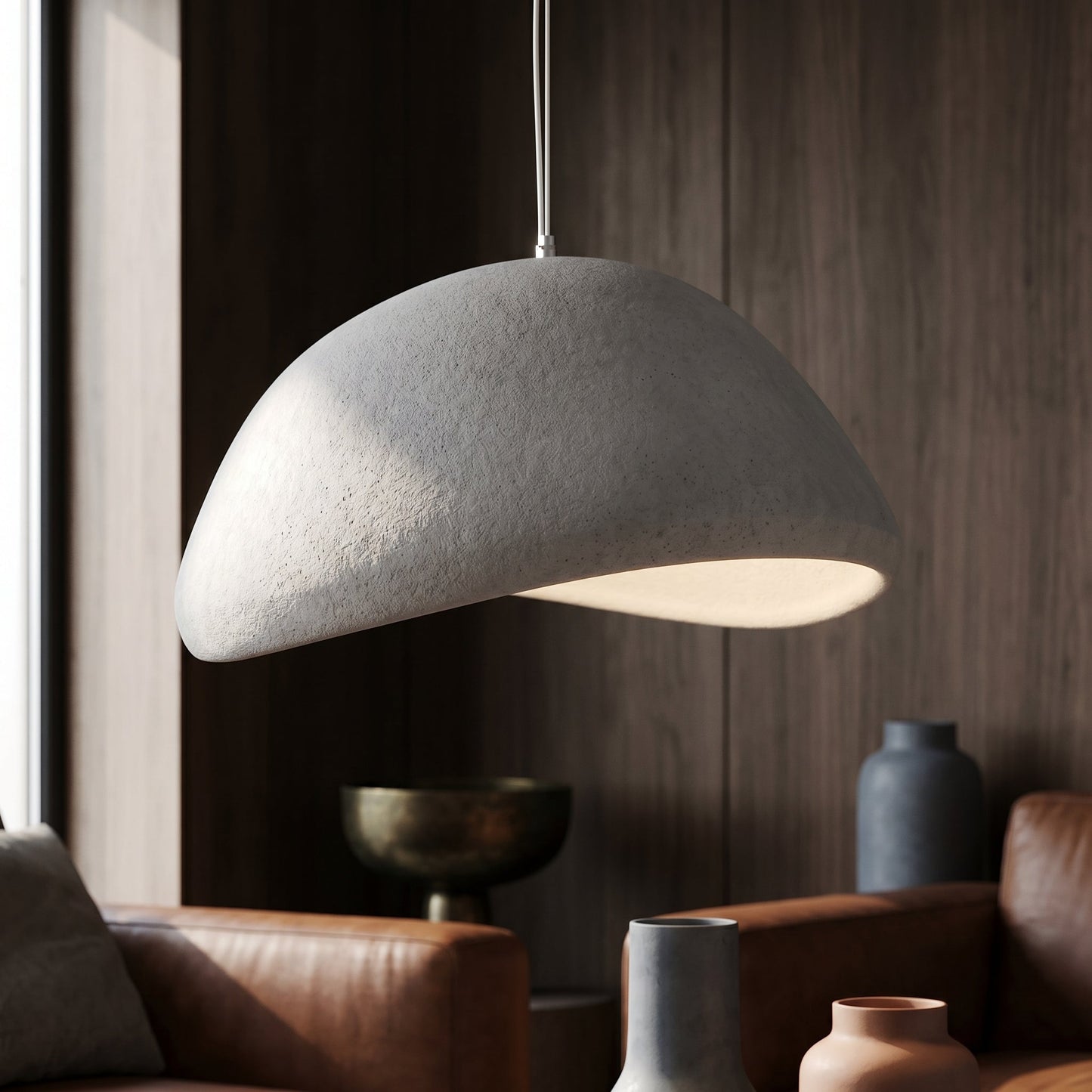 Organic Pendant Light | Adjustable Height Kitchen Pendant Lighting | Five Sizes for Cozy Home Decor 4