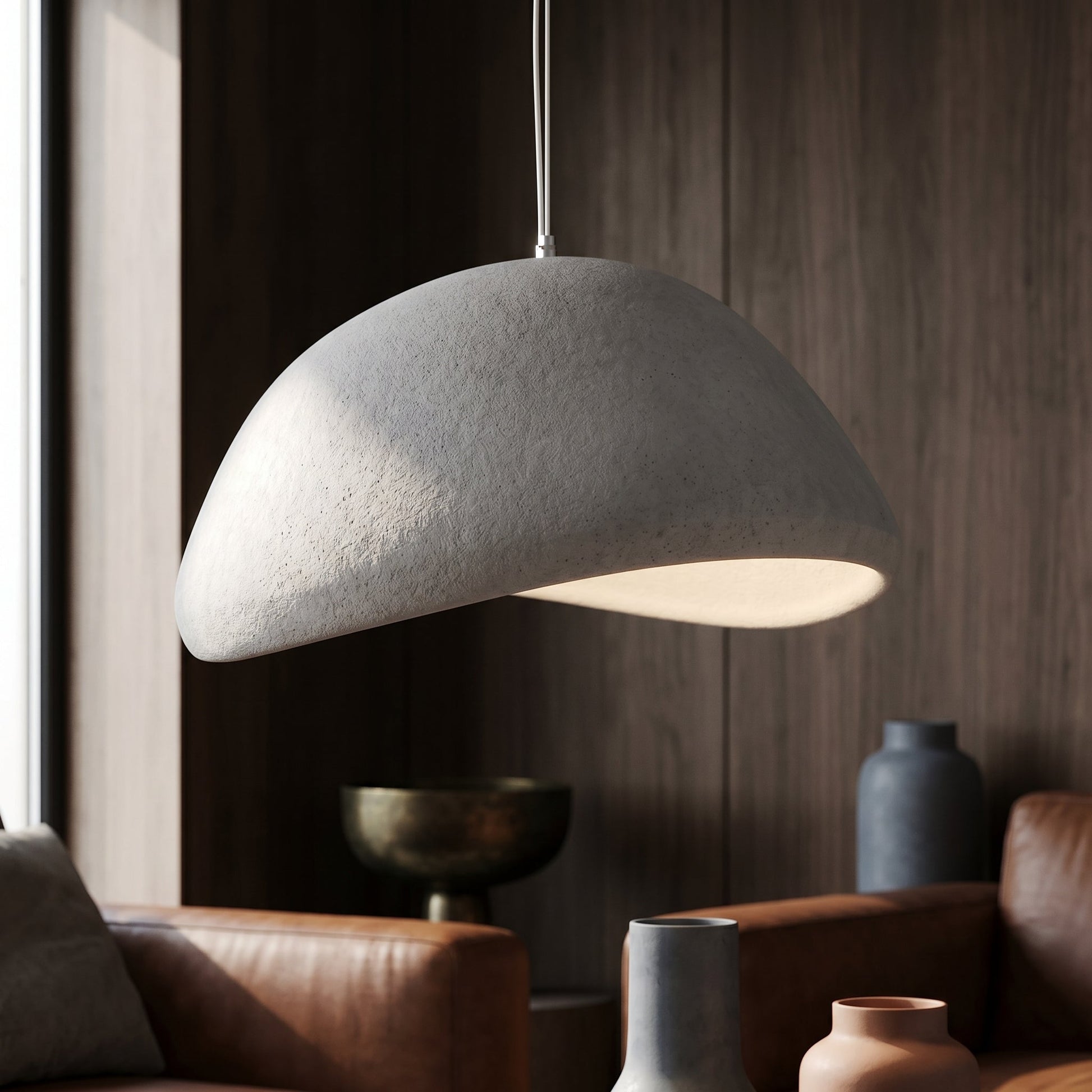 Organic Pendant Light | Adjustable Height Kitchen Pendant Lighting | Five Sizes for Cozy Home Decor 4