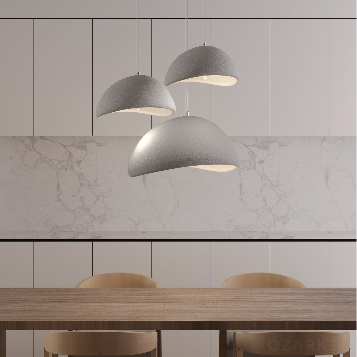 Organic Pendant Light | Adjustable Height Kitchen Pendant Lighting | Five Sizes for Cozy Home Decor 5