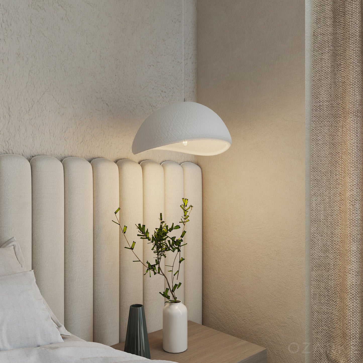 Organic Pendant Light | Adjustable Height Kitchen Pendant Lighting | Five Sizes for Cozy Home Decor 6