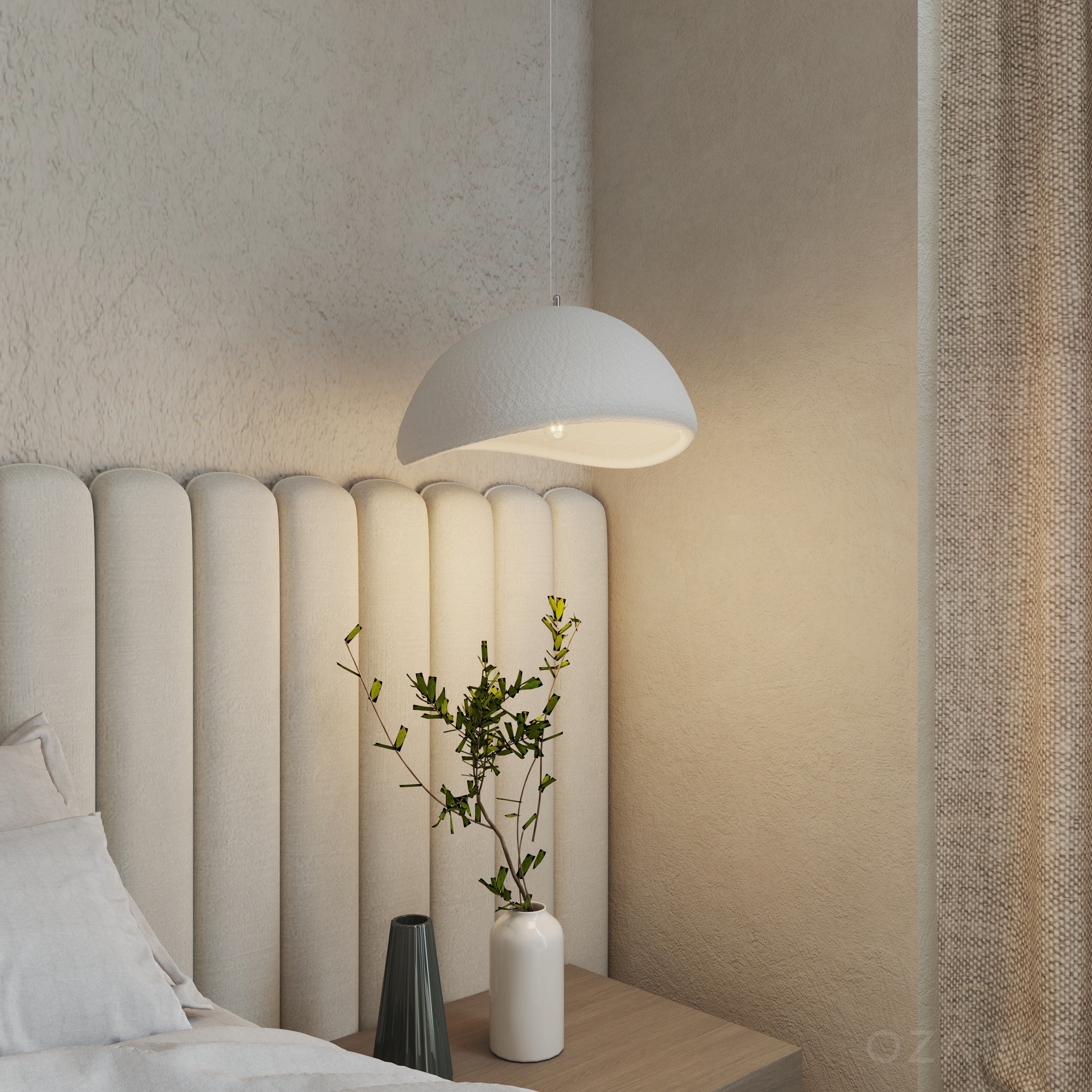 Blomo Wabi Sabi Organic Pendant Light | 30-80cm | White/Gray