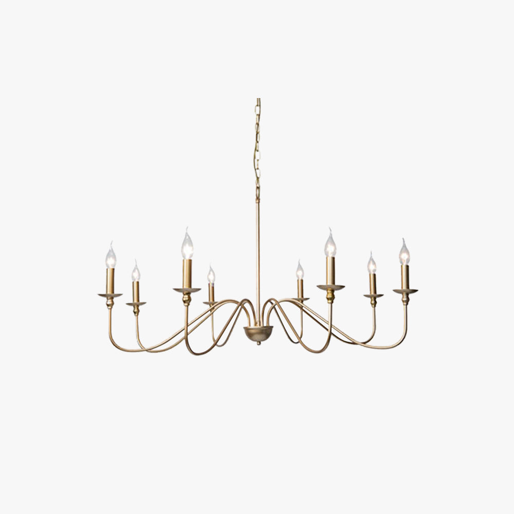 Orix Collection | Retro Vintage Metal Chandelier with Adjustable Chain | Elegant Lighting for Living Room and Bedroom 1