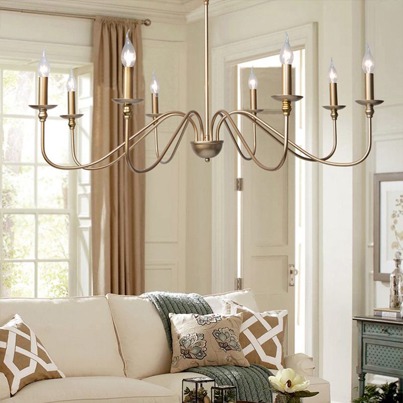 Orix Collection | Retro Vintage Metal Chandelier with Adjustable Chain | Elegant Lighting for Living Room and Bedroom 13