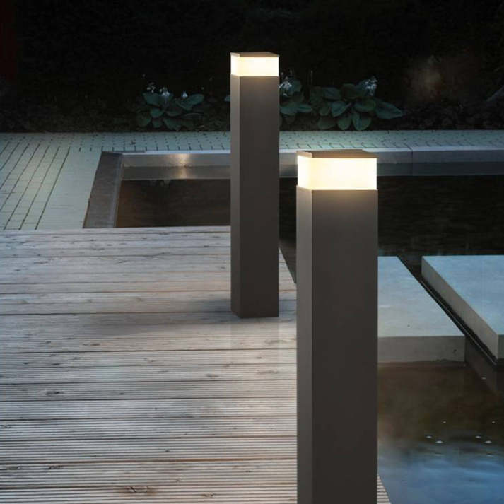 Orr Industrie Design | LED Outdoor Lamp with Rectangular Metal Frame | Energy-Efficient Lighting for Patios and Walkways 2