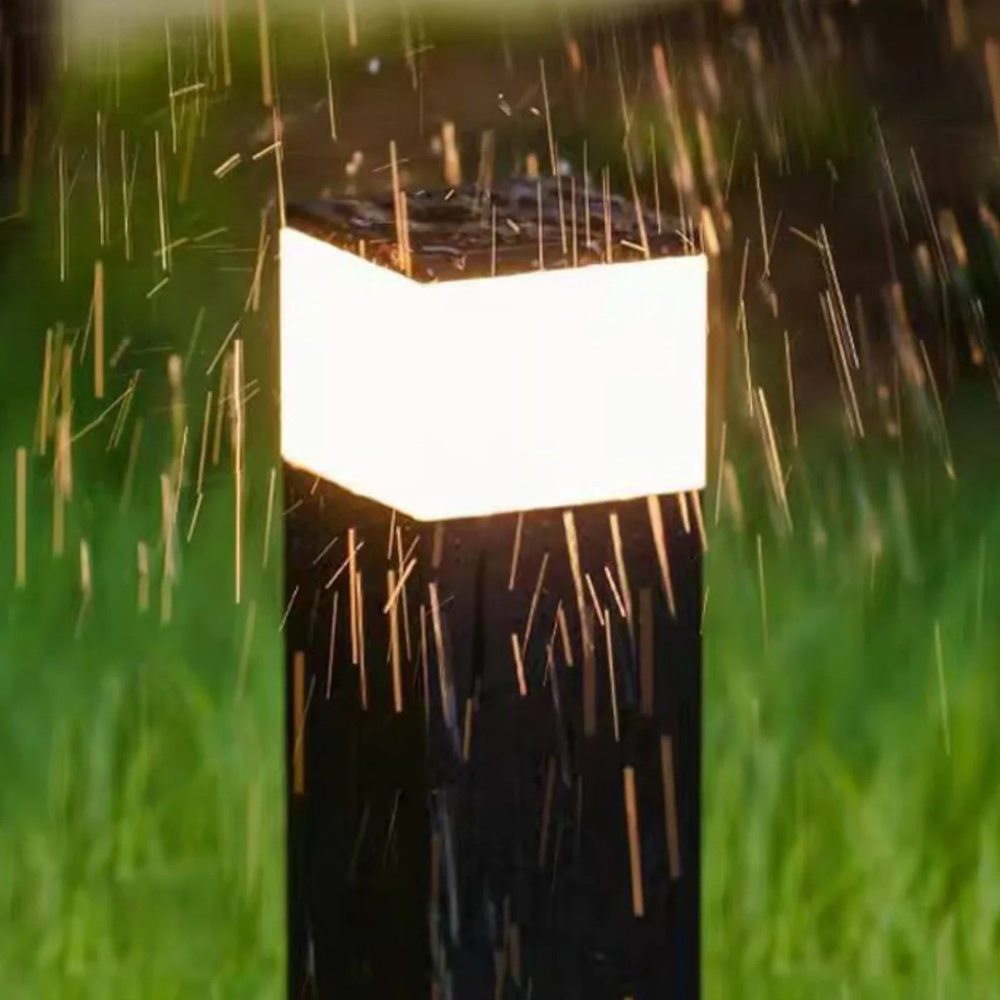 Orr Industrie Design | LED Outdoor Lamp with Rectangular Metal Frame | Energy-Efficient Lighting for Patios and Walkways 4
