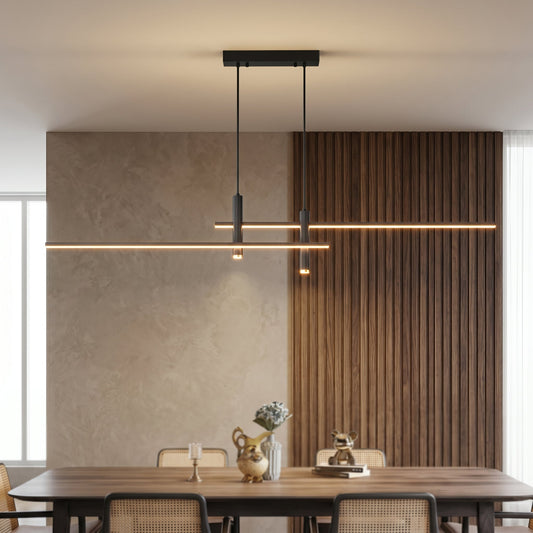 Otto Collection | LED Linear Pendant Light with Adjustable Suspension Cables | Modern Design for Elegant Illumination 0