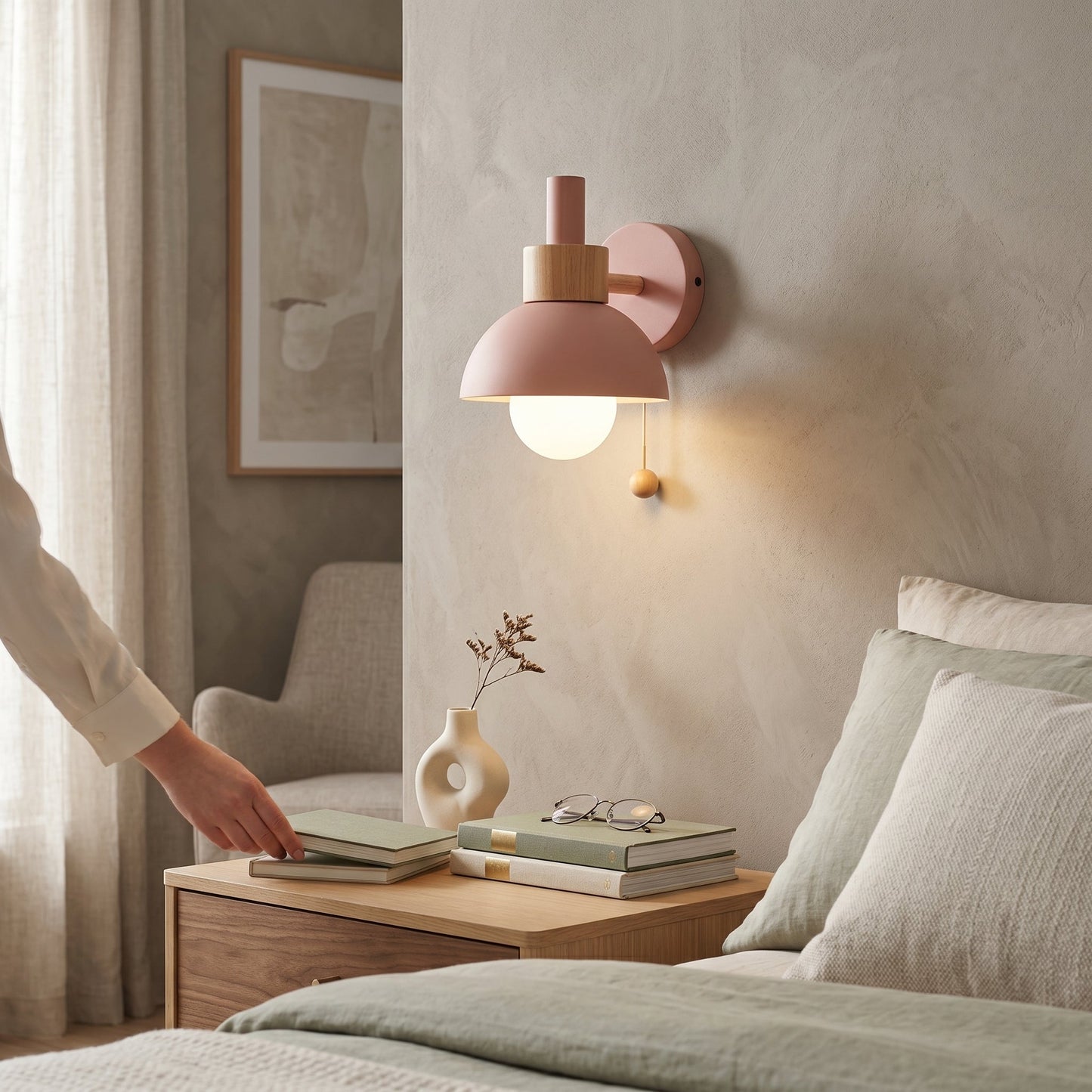 Pastel Floral Table Lamp | Decorative Design with Soft Glow | Ideal Bedside or Desk Lamp for Cozy Ambiance 4