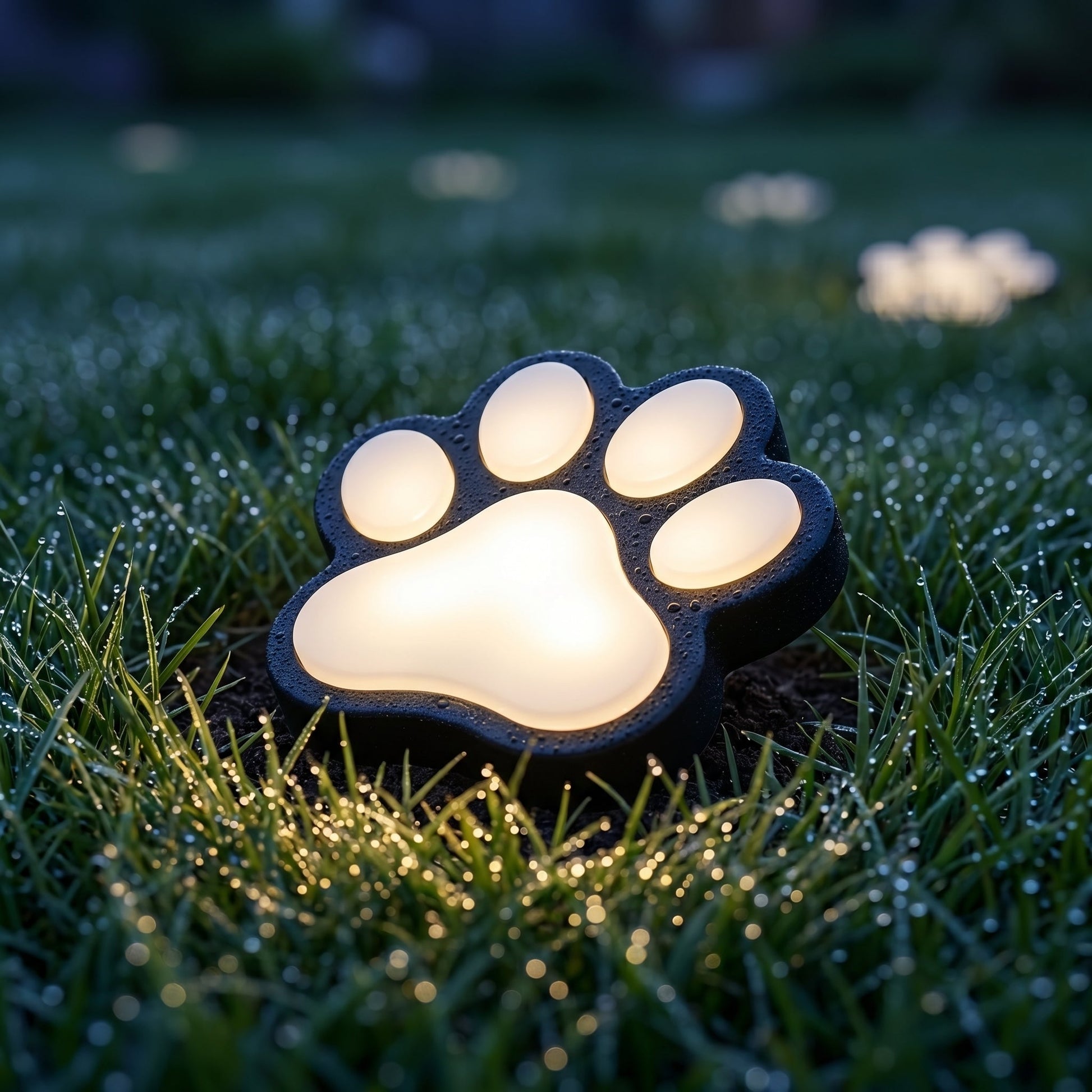 PawGlow | Solar Garden Lights with Dusk Sensor & Warm Glow | Outdoor Illumination for Pathways 1