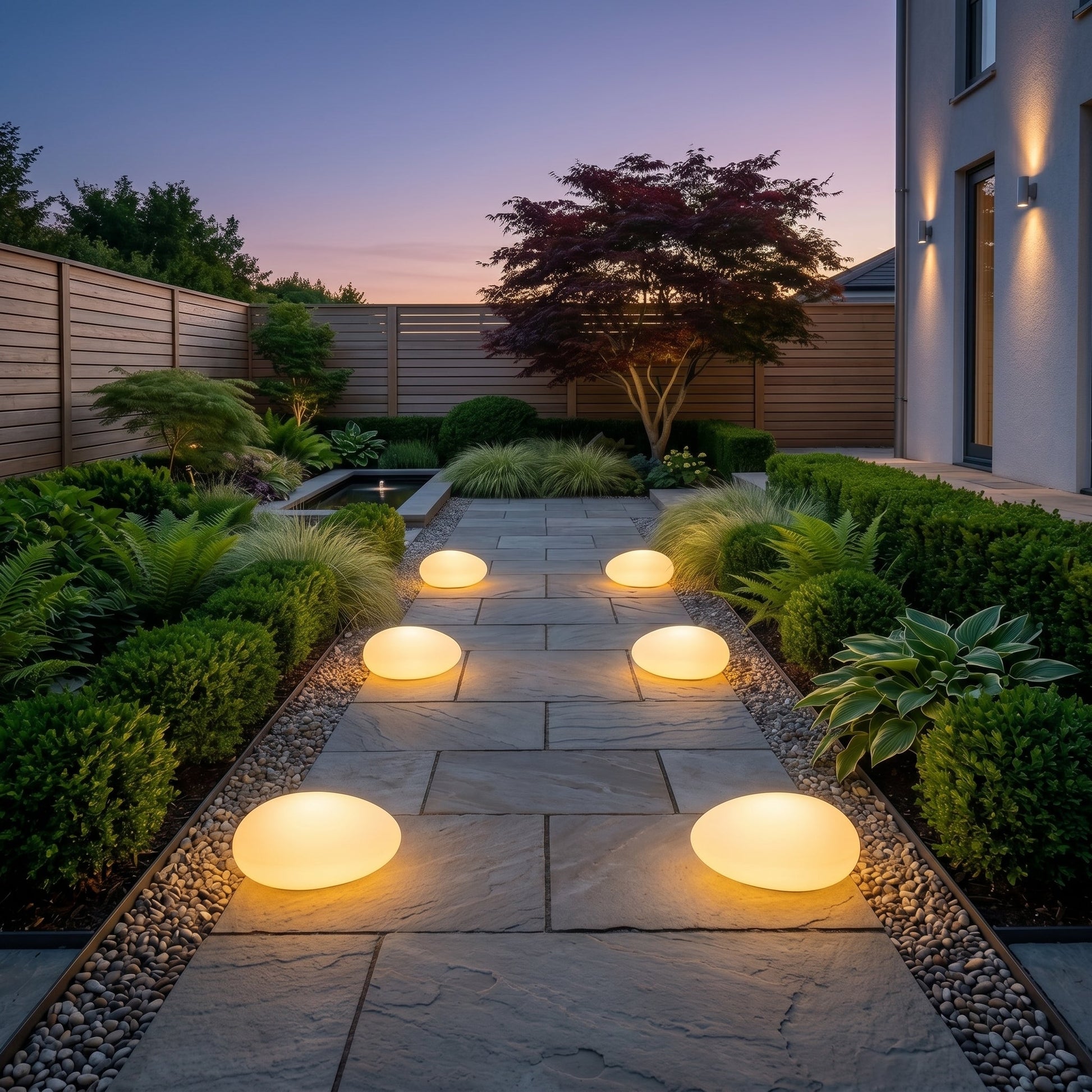 Pebble Glow | Solar Landscape Light with Natural Stone Design | Weather-Resistant Outdoor Illumination for Effortless Ambiance 0