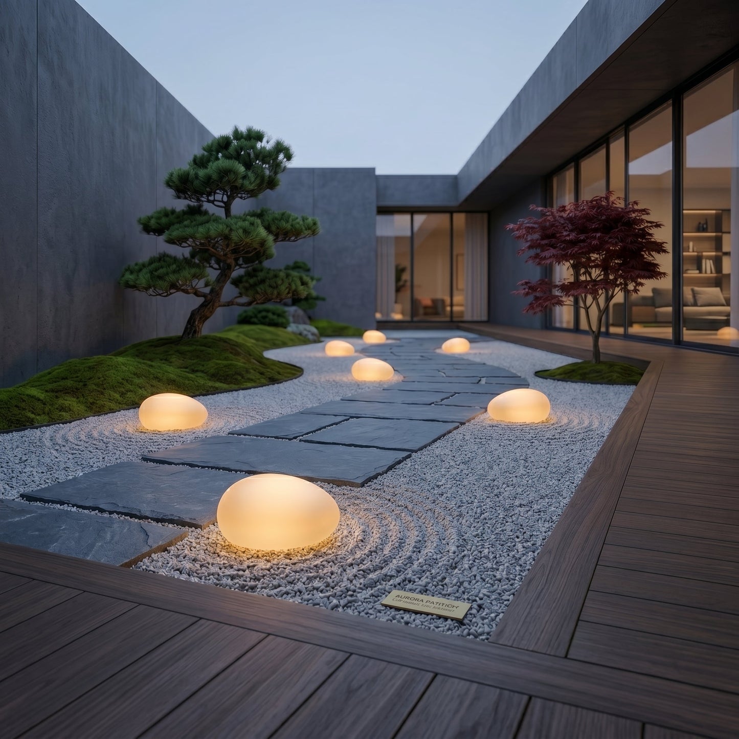 Pebble Glow | Solar Landscape Light with Natural Stone Design | Weather-Resistant Outdoor Illumination for Effortless Ambiance 1