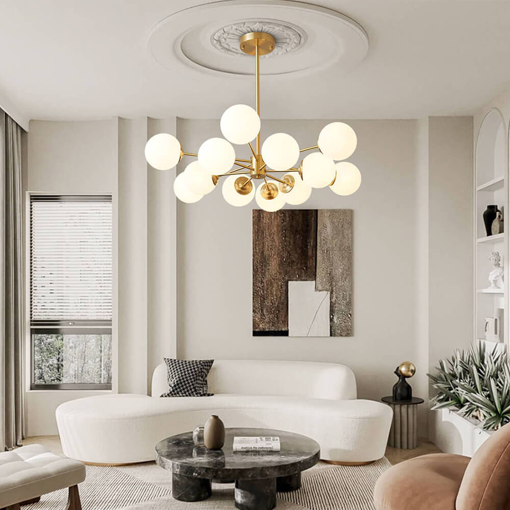 12-Light Bubble Sputnik Chandelier | 2 Colours