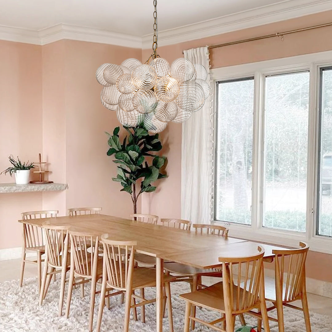 Ribbed Bubble Chandelier | 3 Colours