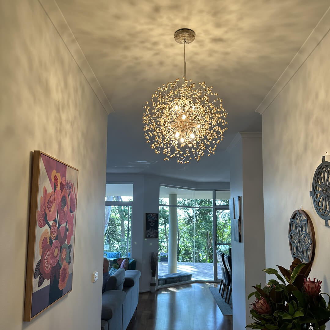 Boho Wooden Beaded Dandelion Chandelier | 2 Sizes
