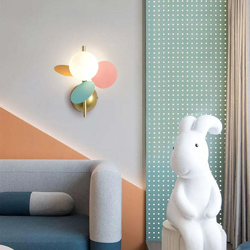 Petal Wall Lamp | Stylish Wall Sconce Light with LED Bulb | Cozy Lighting for Kids' Room 2
