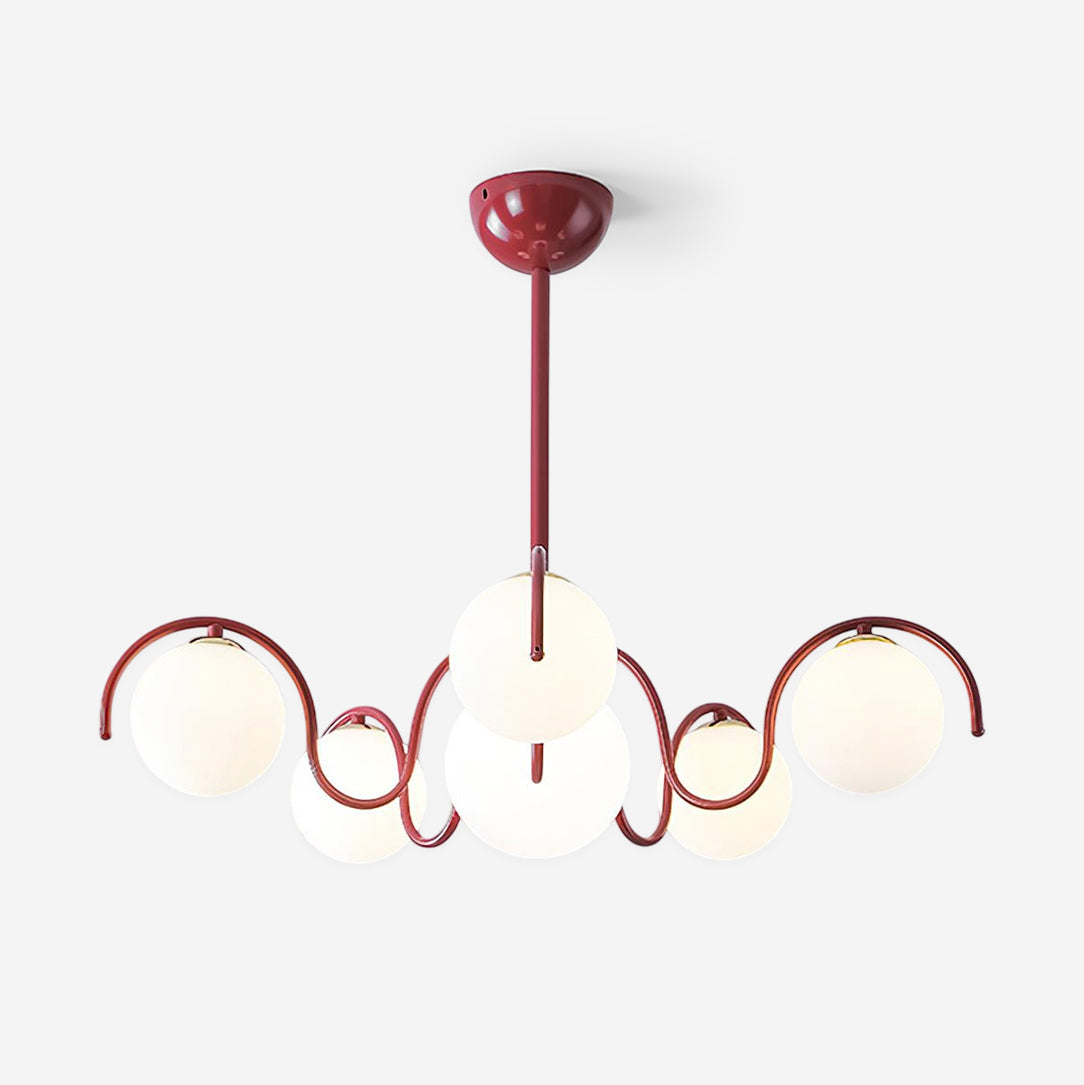 Aria Blossom Curving Arm Chandelier