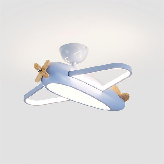Playful Airplane Ceiling Lamp for Kids' Room with Integrated LED Design | Charming Lighting Fixture for Imaginative Spaces 0