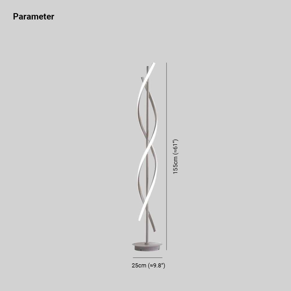 Louise Acrylic Shade Floor Lamp | 2 Colours