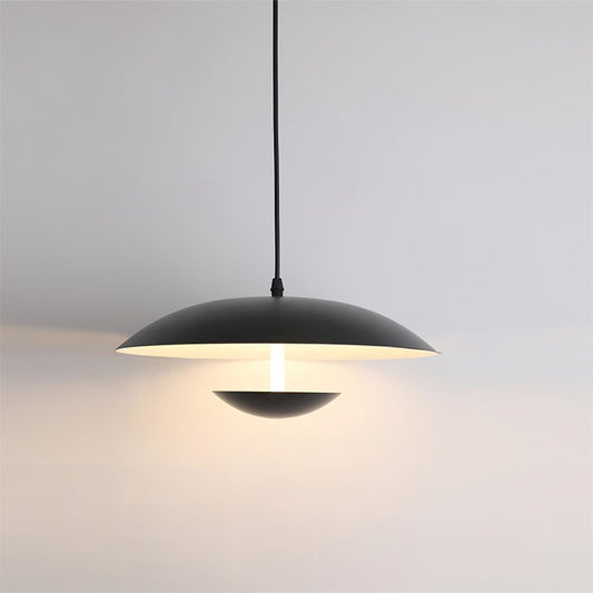 Pylos Collection | Black Pendant Light with Integrated LED | Adjustable Height for Modern Kitchen Lighting 0