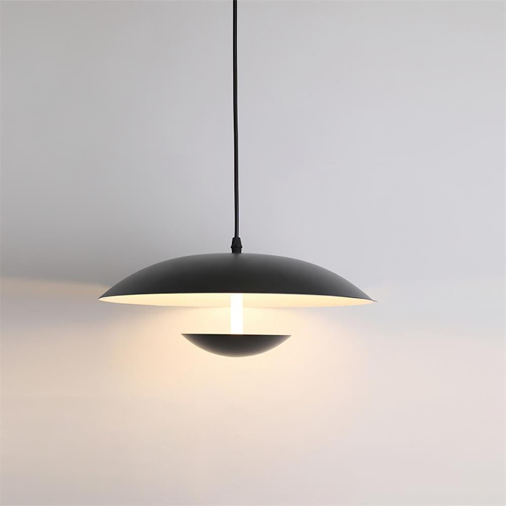 Pylos Collection | Black Pendant Light with Integrated LED | Adjustable Height for Modern Kitchen Lighting 2