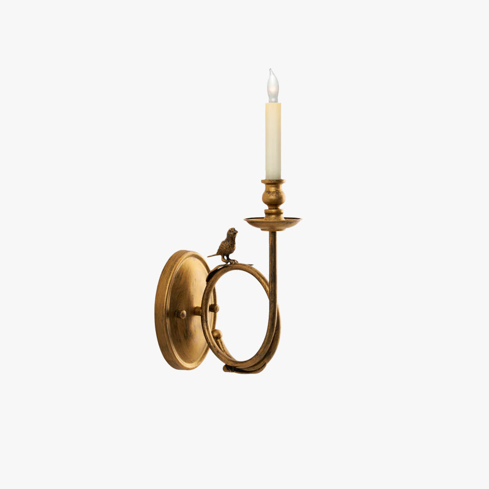 Silva Vintage Perching Bird Wall Sconce