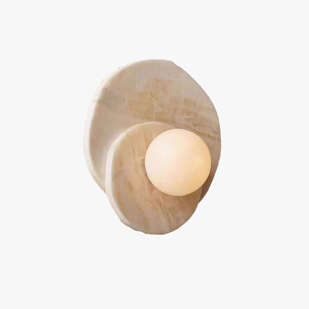 Meza French LED Stone Glass Indoor Wall Lamp