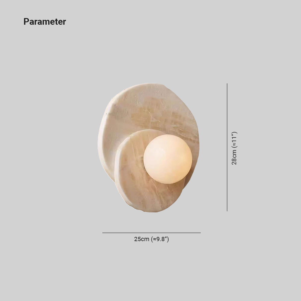 Meza wall lamp round design