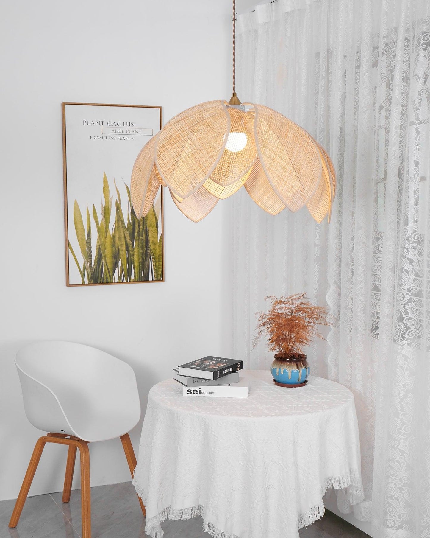 Rattan Pendant Lighting | Adjustable Height for Elegant Home Decor 2