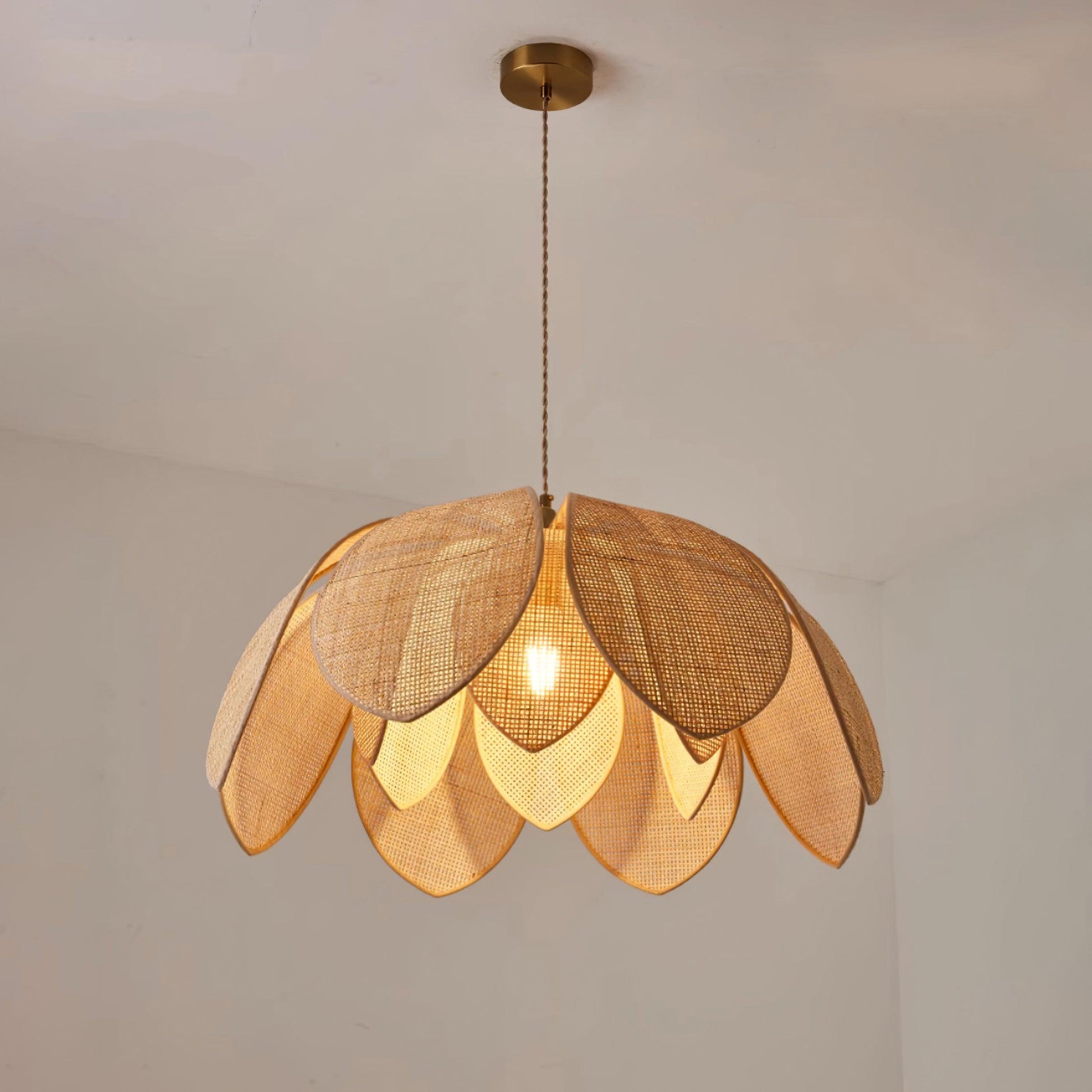 Rattan Pendant Lighting | Adjustable Height for Elegant Home Decor 4