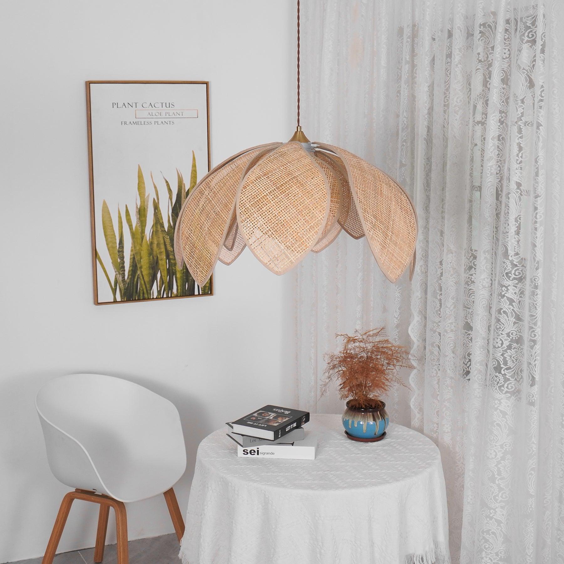 Rattan Pendant Lighting | Adjustable Height for Elegant Home Decor 8