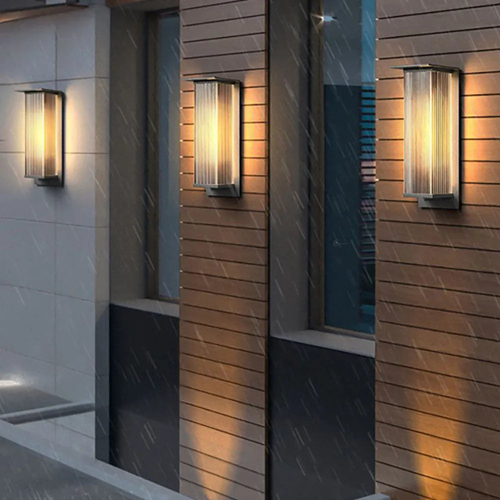 Ray Collection | Modern Outdoor Wall Lamp with Bright Illumination | Elegant Design for Courtyards and Terraces 9